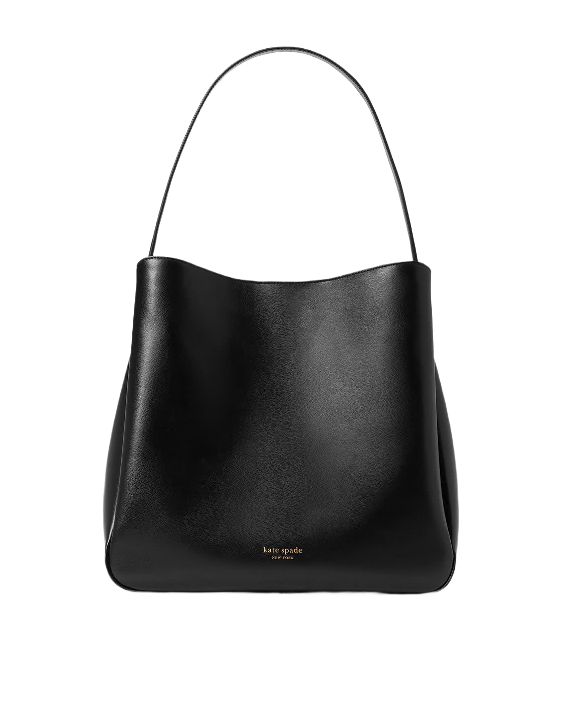 Grace Leather Hobo Bag (Black)