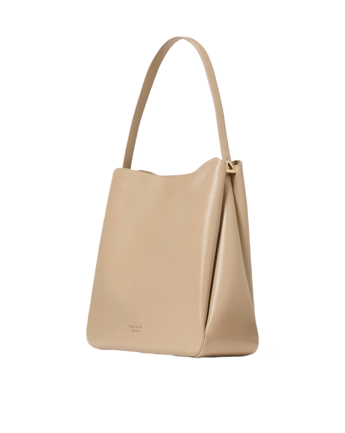Grace Leather Hobo Bag (Beige)