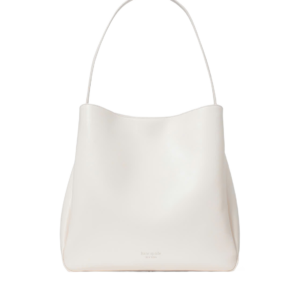 Grace Leather Hobo Bag (Cream)