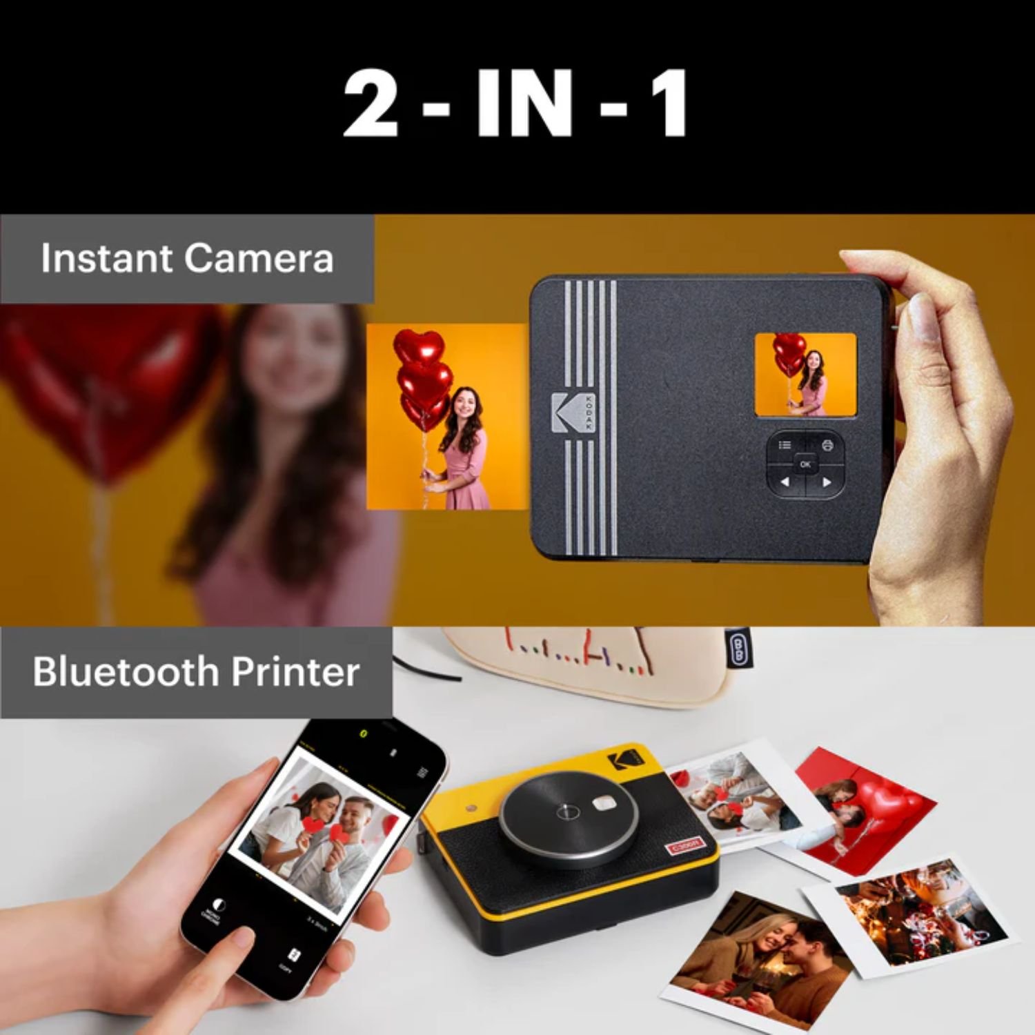 C300R Mini Shot 3 Retro Camera + Printer Bundle