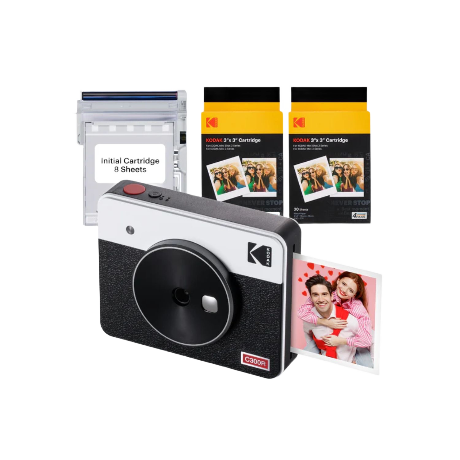 C300R Mini Shot 3 Retro Camera + Printer Bundle